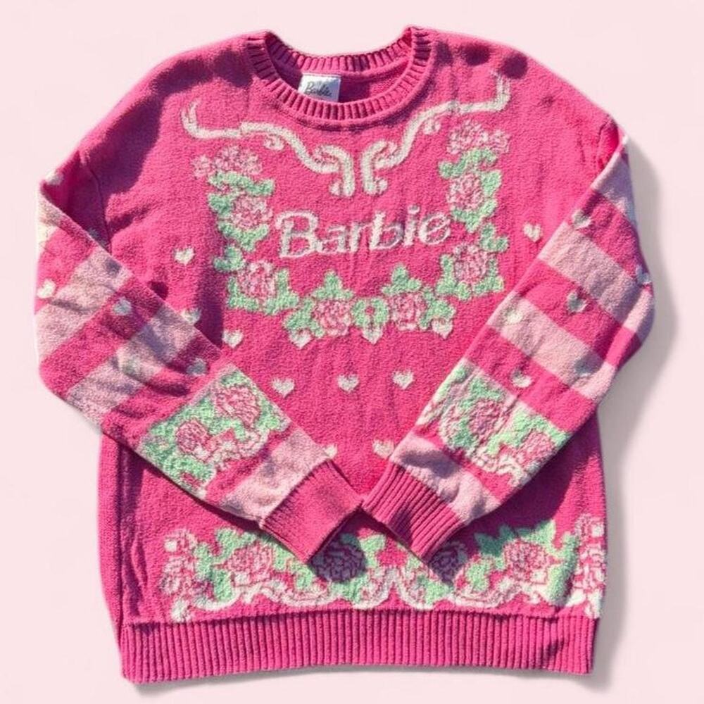 Adorable hot pink knit barbie